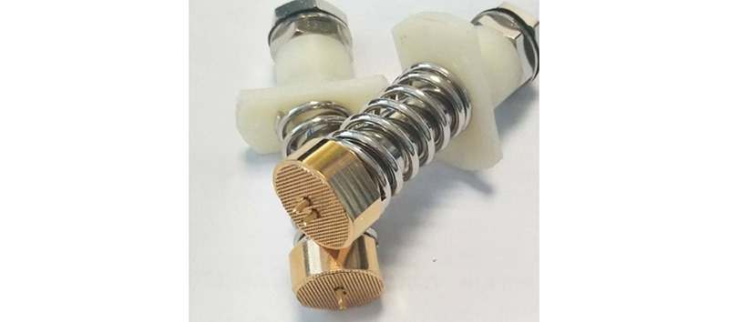 The probes of the battery inspection fixture